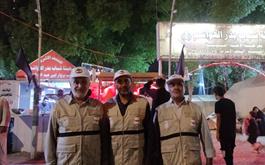 حضور خادمین و کارگزاران حج و زیارت استان در واحد امداد و راهنما در شهرهای نجف اشرف و کربلا  عراق