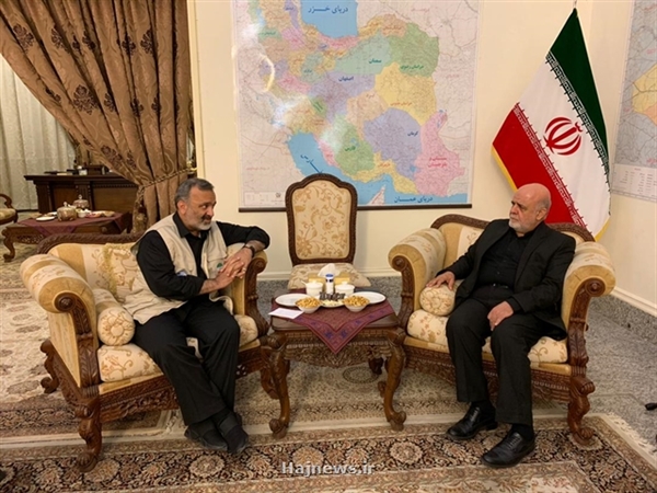دیدار رئیس سازمان حج و زیارت و سفیر جمهوری اسلامی ایران در عراق